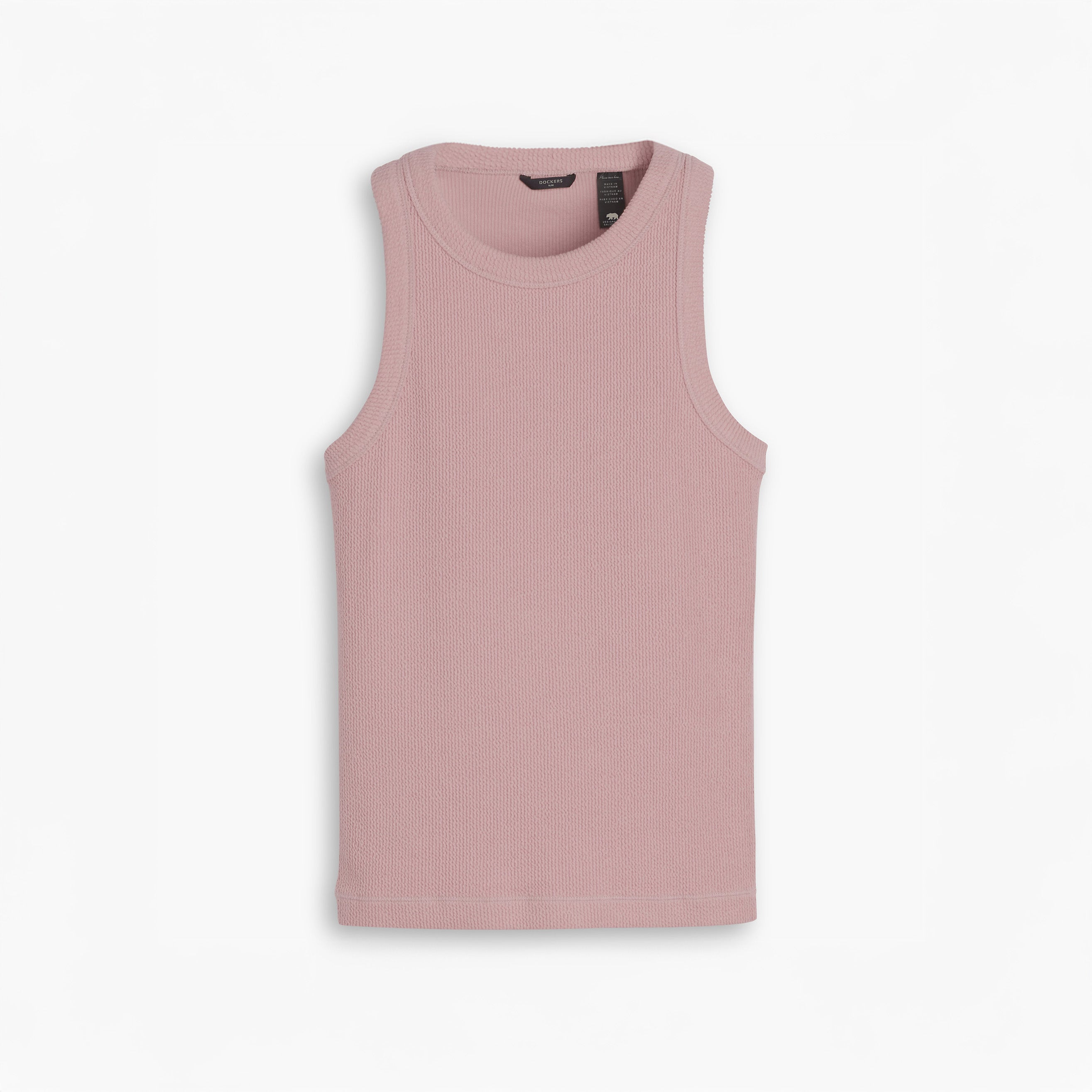 Rib Knit Tank, Pale Mauve