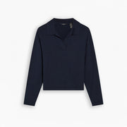 Dfw Sweater Polo, Navy Blazer