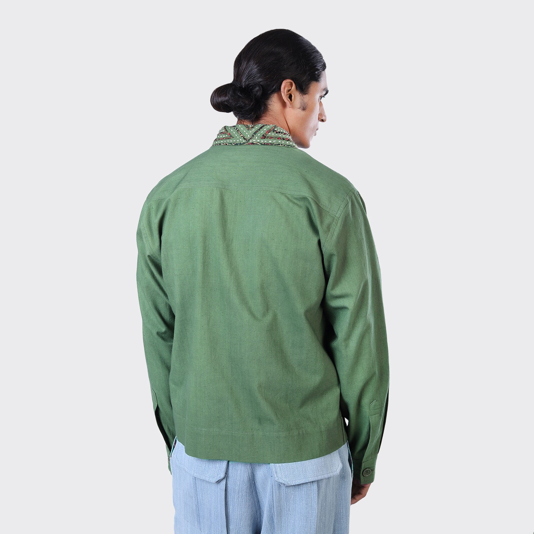 Bodhi Jacket, Matcha Rabari Applique
