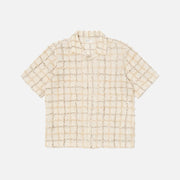 3D Check Road Shirt, Ecru