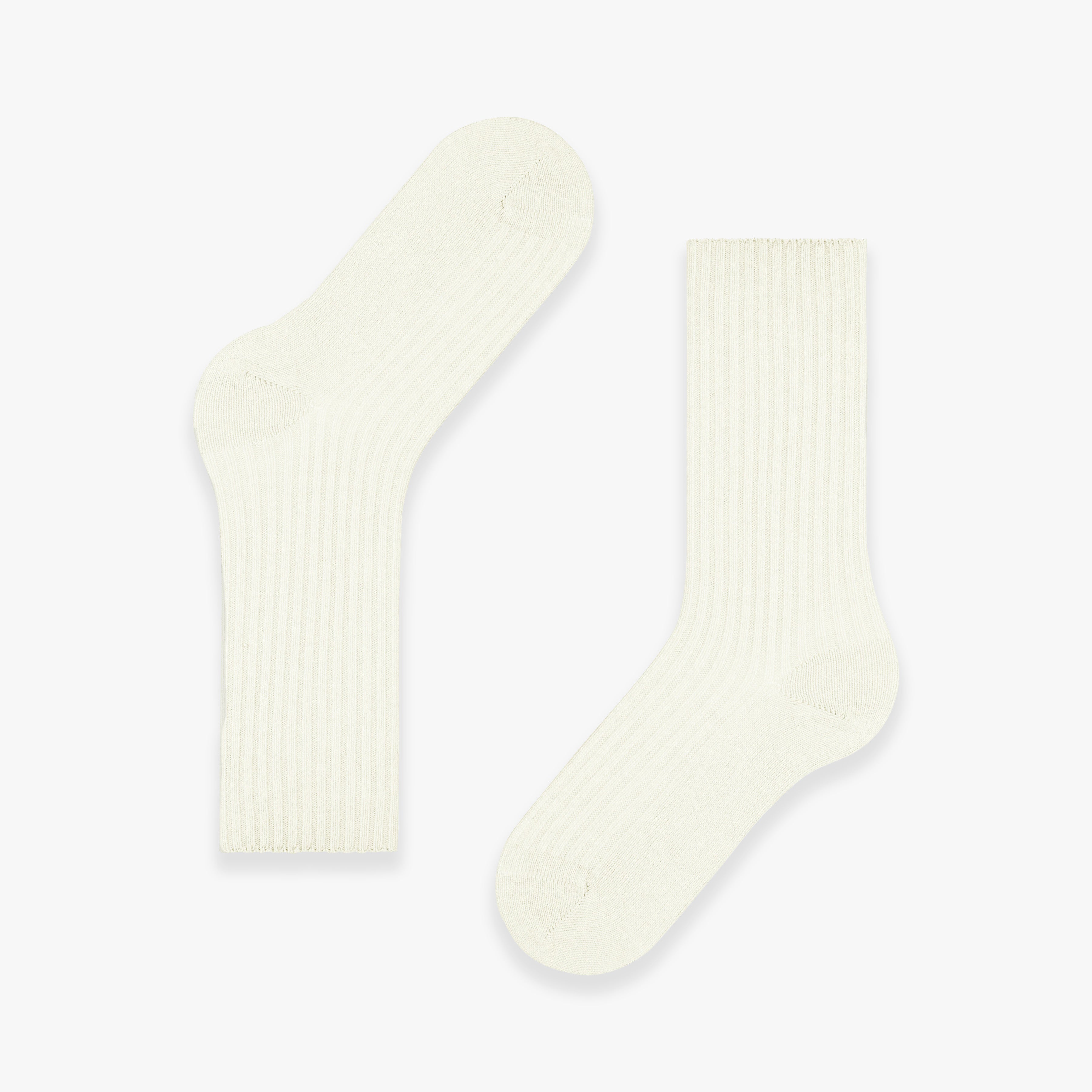 Cosy Wool Boot Women Sock - Offwhite