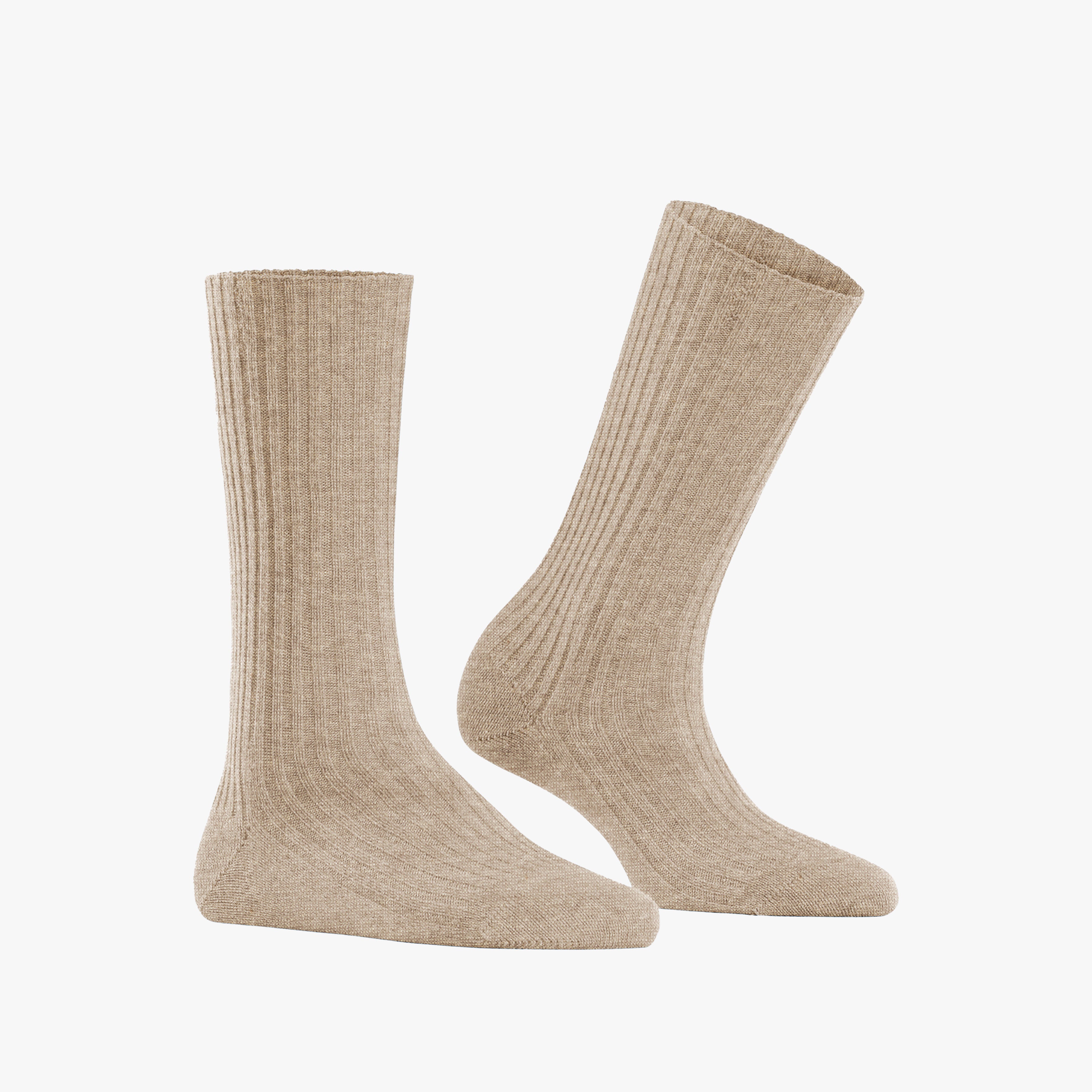Cosy Wool Boot Women Sock - Beige Melange