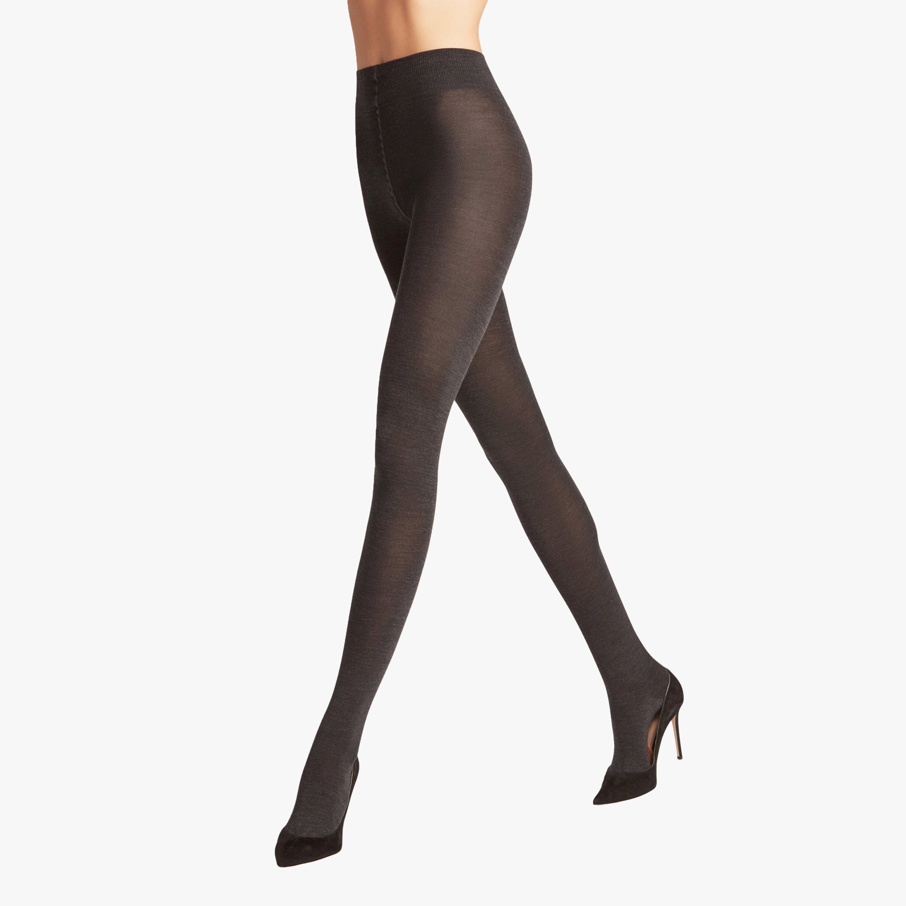 Softmerino Women Tights - Anthracite Melange