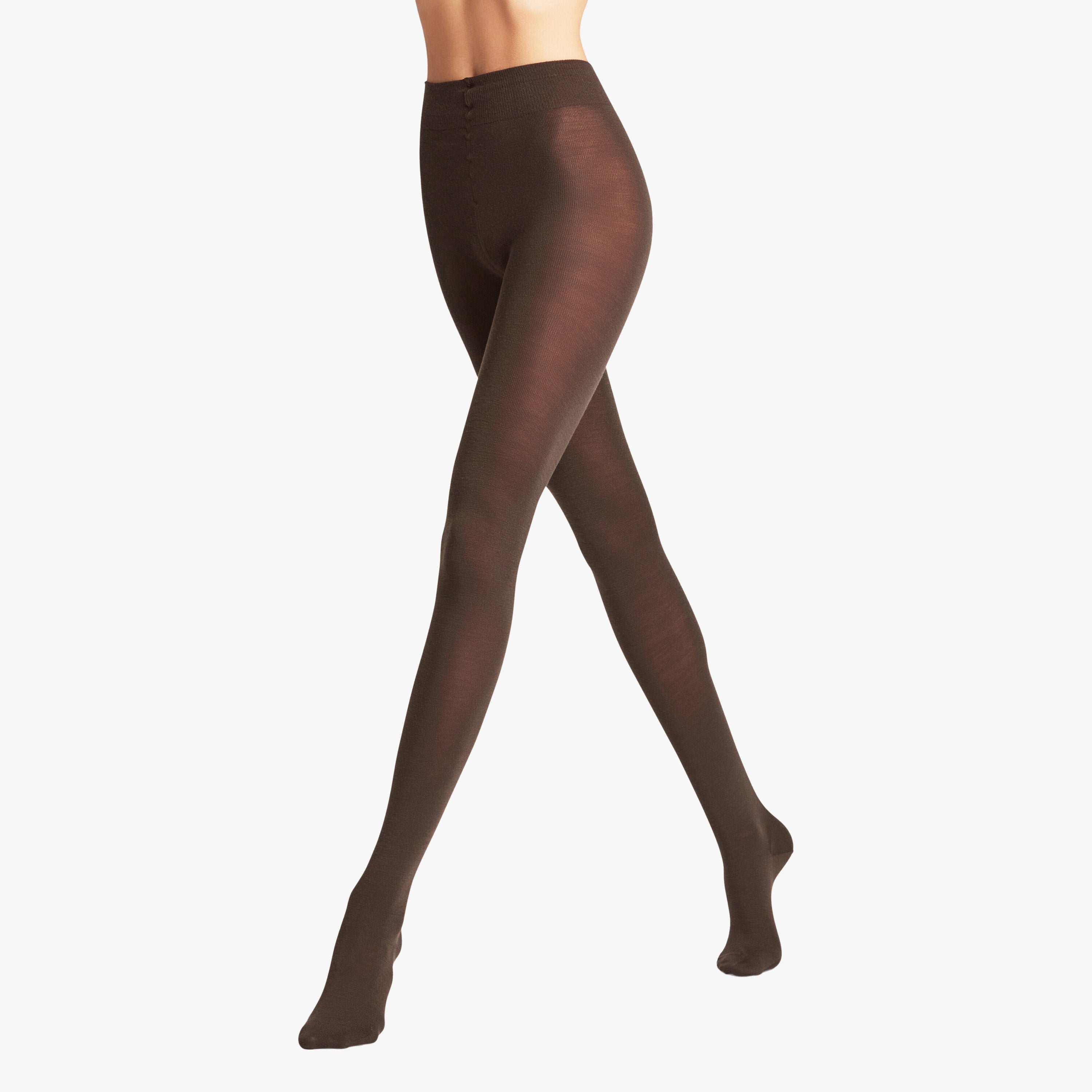 Softmerino Women Tights - Dk Brown