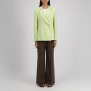 W Double Breasted Bicolor Blazer, Apple