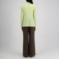 W Double Breasted Bicolor Blazer, Apple