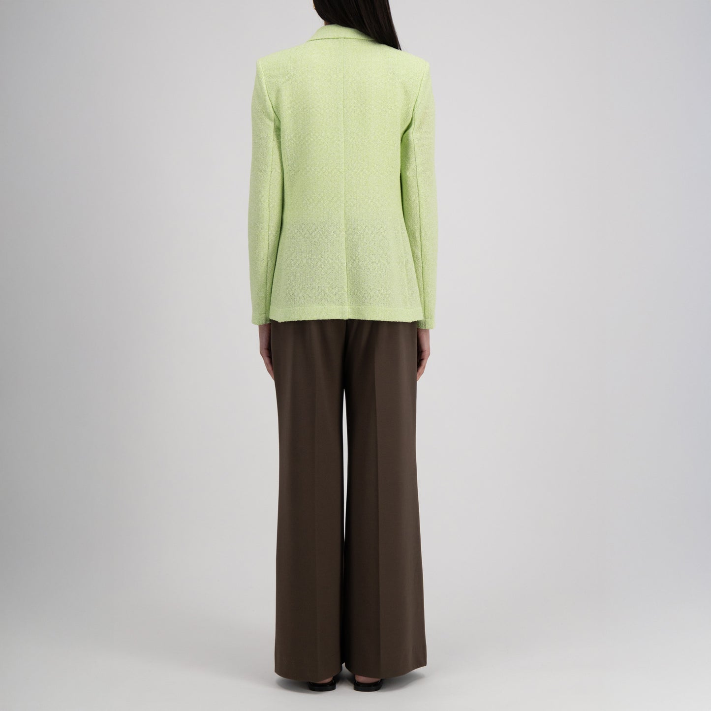 W Double Breasted Bicolor Blazer, Apple
