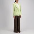 W Double Breasted Bicolor Blazer, Apple