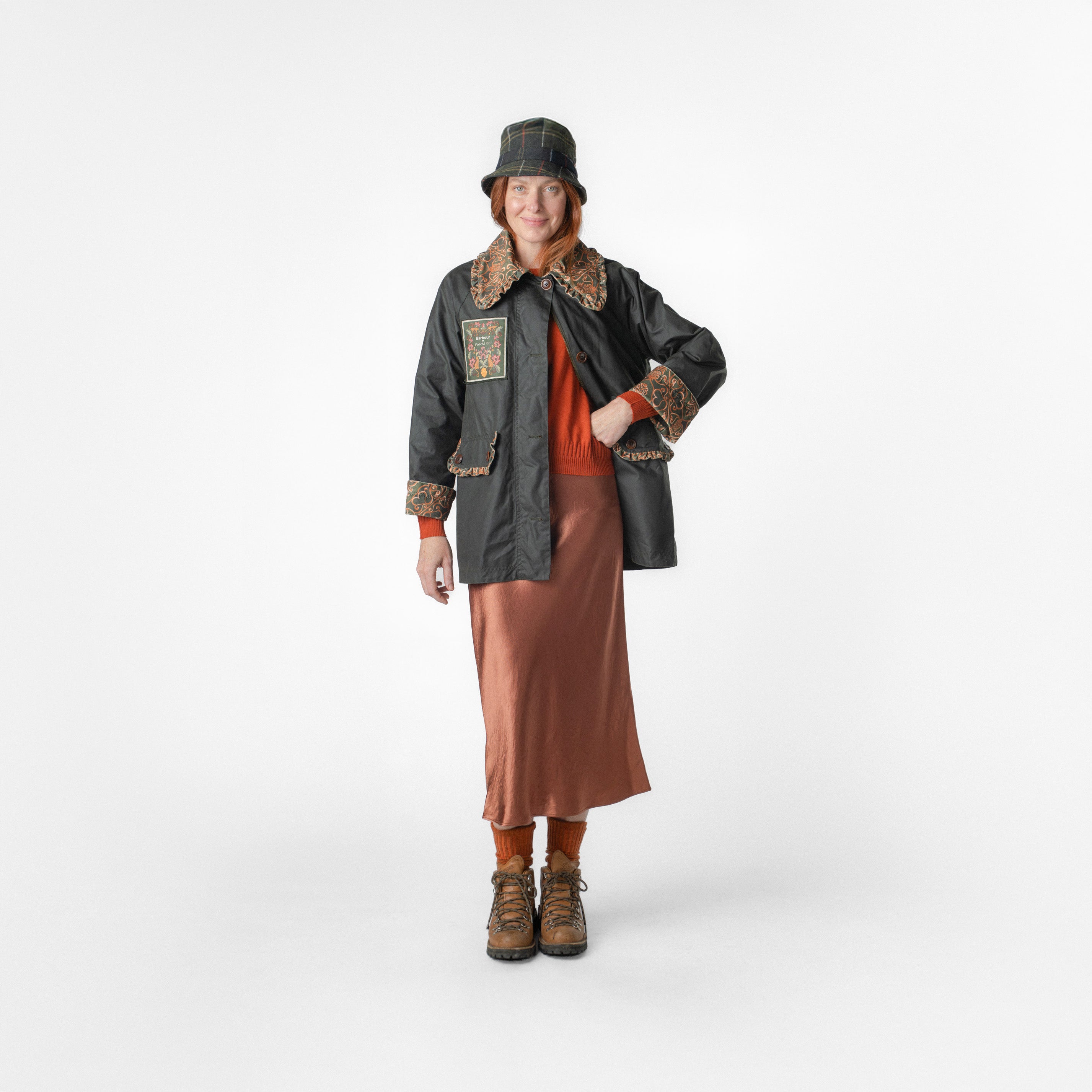 Barbour X Farm Rio Maria-Clara Wax Jacket