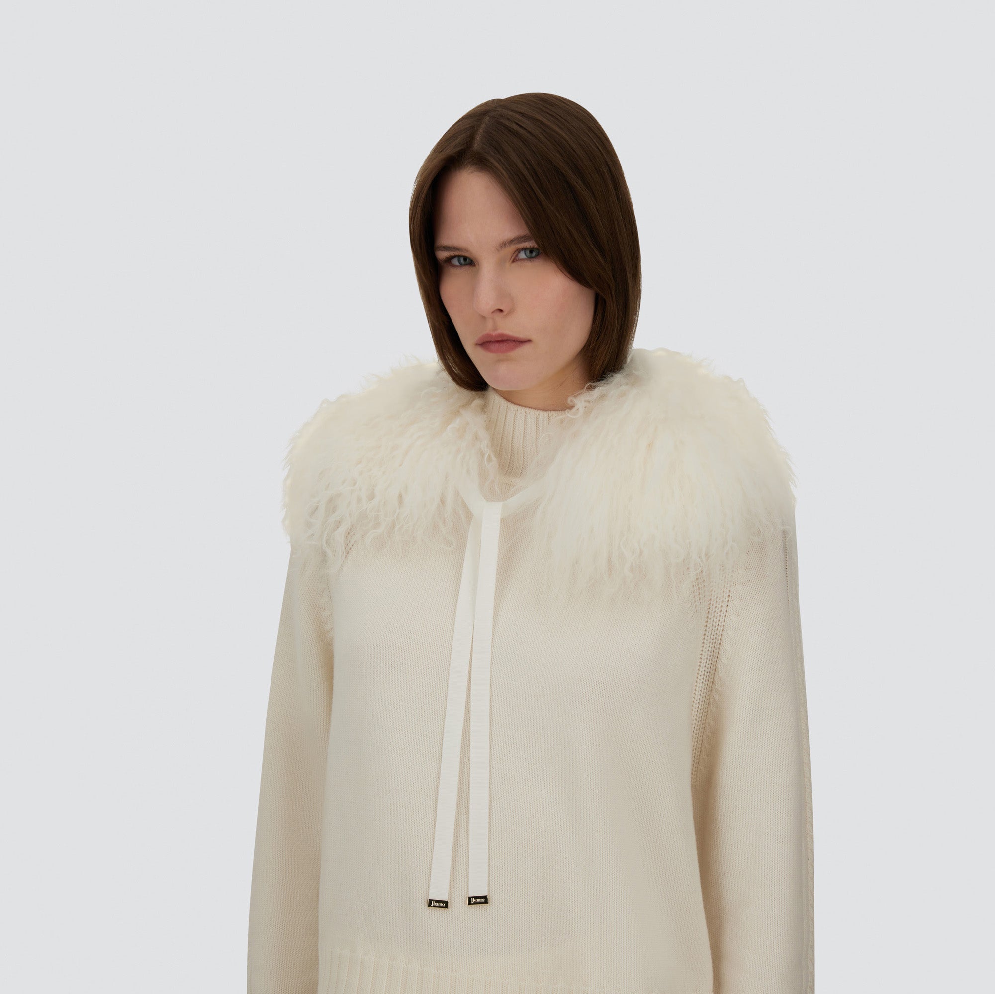 Mongolian Collar - Bianco