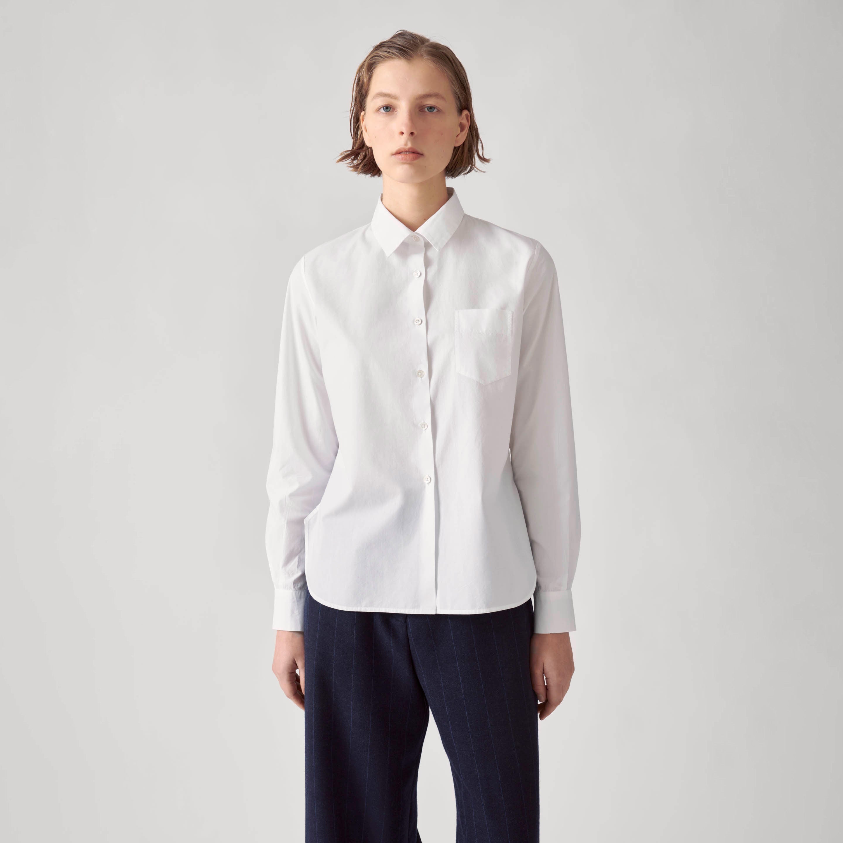 Comi Shirt, Poplin White
