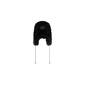 The Goldbergh Cher Fluffy Aviator Hat in black, featuring luxurious fur, ear flaps, and long strings, is presented against a white background to achieve the perfect après-ski look.