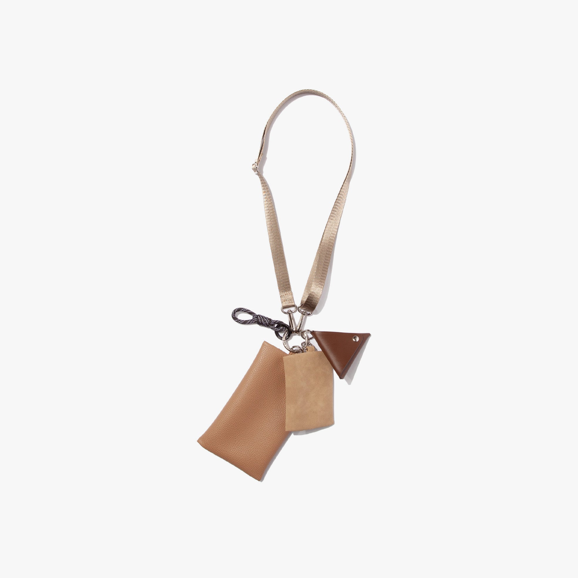 Tech Leather Multi Strap Pouch