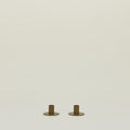 Essential Metal Candle Holder (Set of 2), Olive
