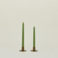Essential Metal Candle Holder (Set of 2), Olive