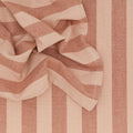 Part of the Essential Collection by Hawkins New York, these Essential Striped Placemats (Set of 4) feature red and beige vertical stripes that add texture and pattern for effortless style.