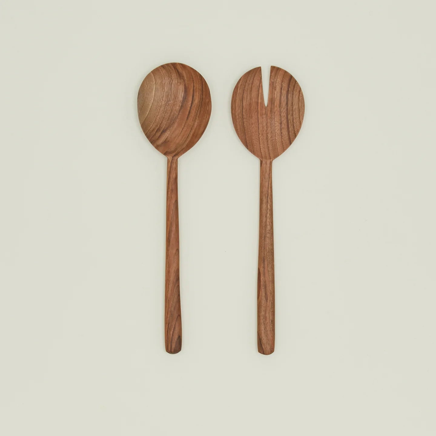 Hand Carved Wood Serving Set