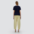 Mix Taffeta Ruffle Back T-Shirt