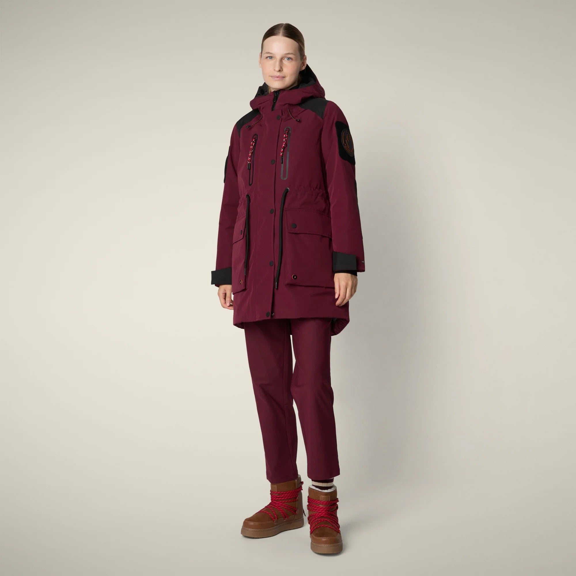 Kamet Hooded Parka - Wine Red