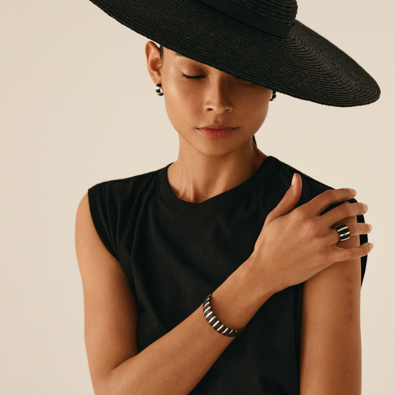 Isadora Striped Ring