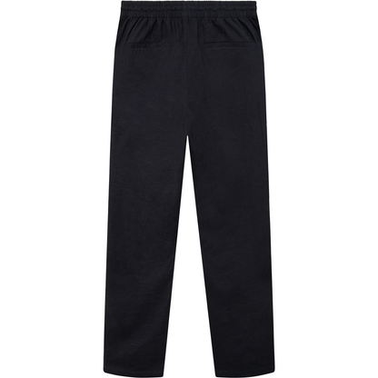 Patrick Linen Pants, Dark Navy by Les Deux, displayed on a white background.