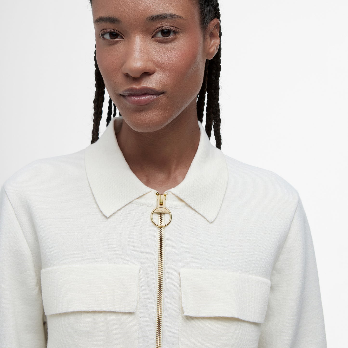 Alma Knitted Zip Through Cardigan