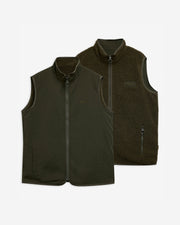 Reversible Fleece Gilet - Sage