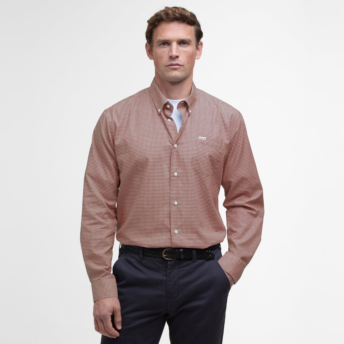 Finwell Gingham Tailored Fit Shirt