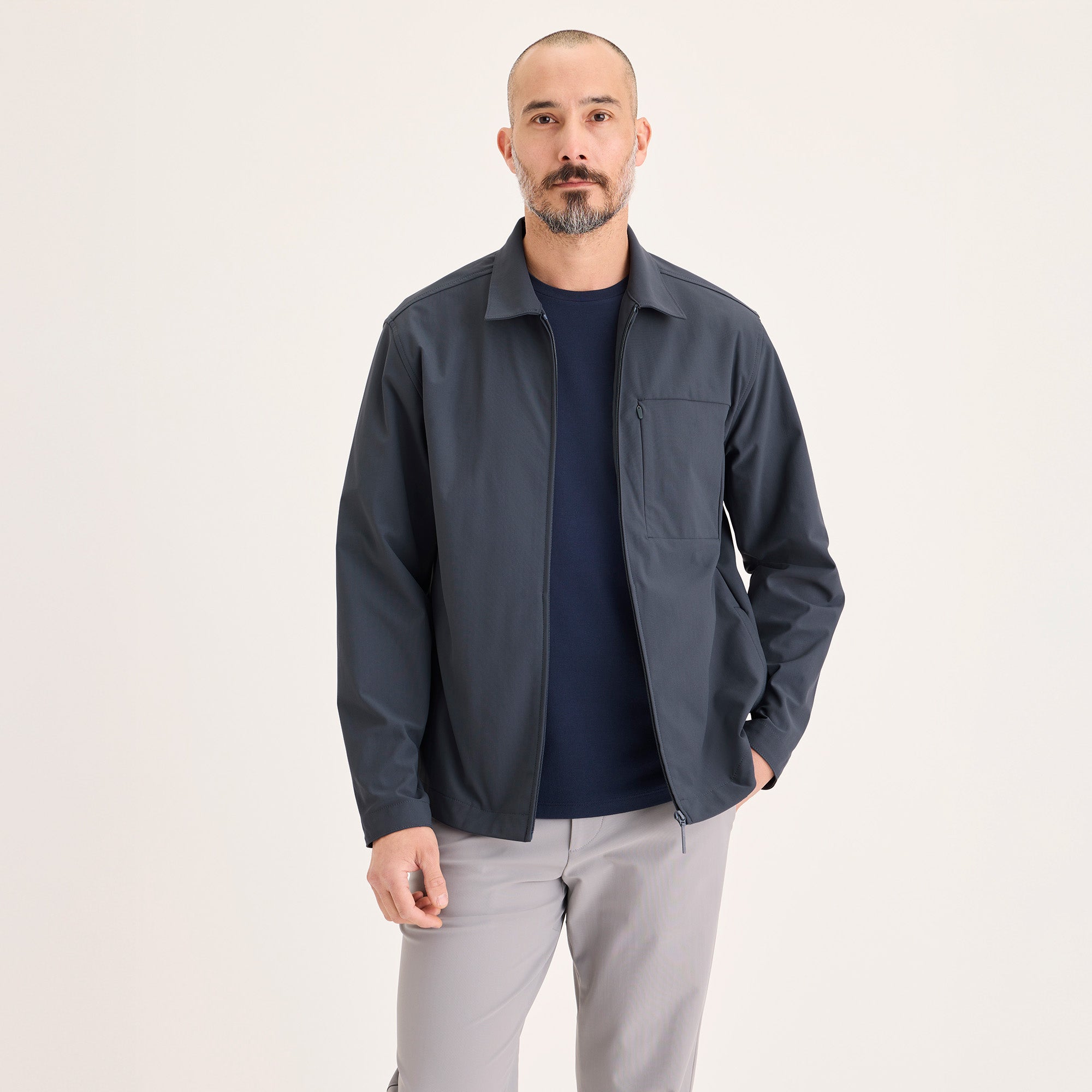 T2 Go Overshirt, Ombre Blue