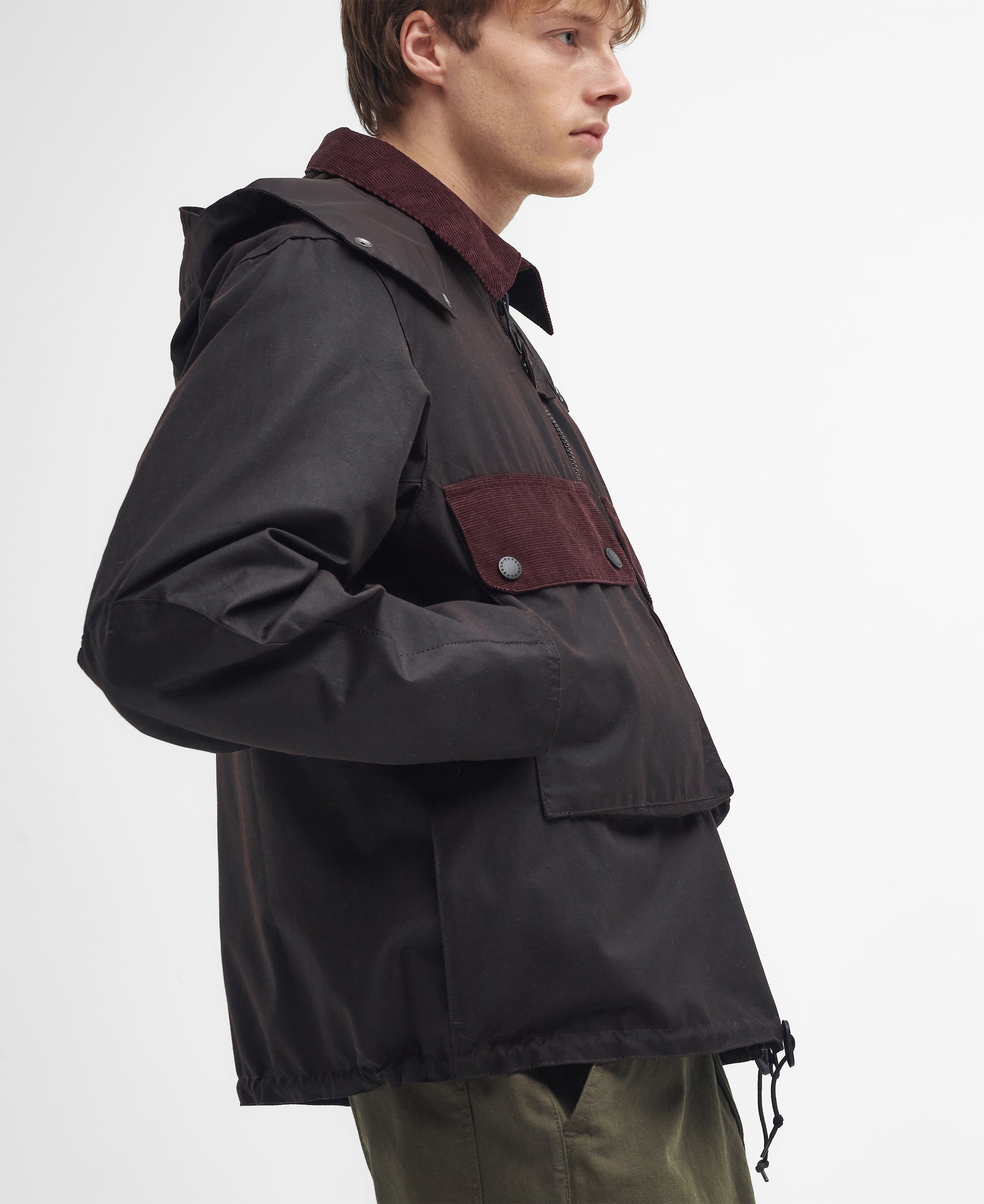Barbour margaret howell spey waxed cotton jacket deals