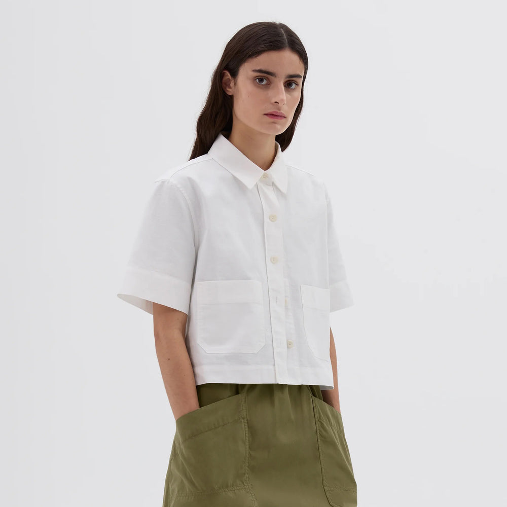 W Cropped Uniform Shirt