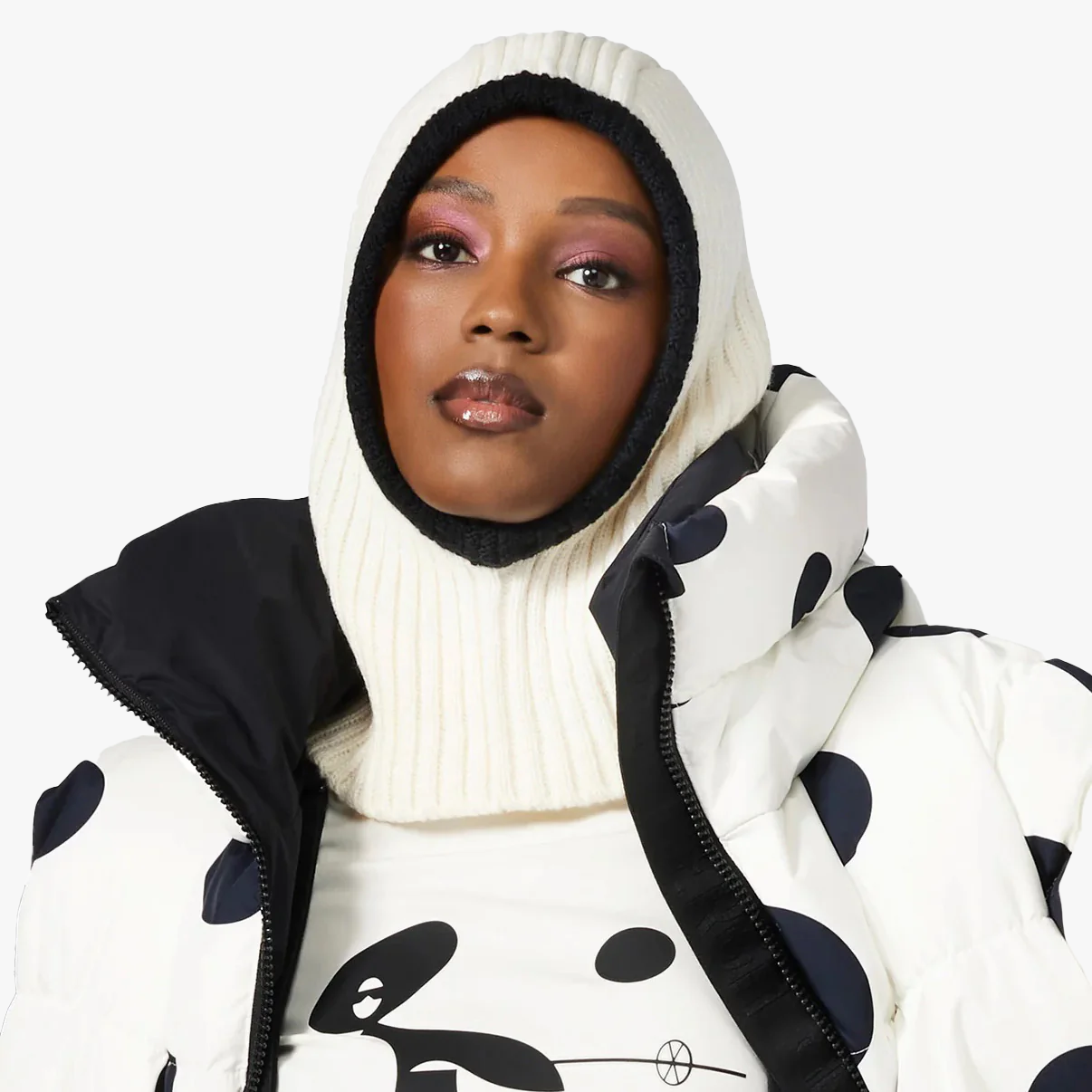 Margot Balaclava, White/Black