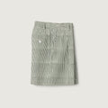 Marina Shorts, Block Print Green Stripe