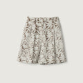 Marina Shorts, Block Print Brown Floral