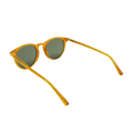 The Messyweekend New Depp sunglasses feature yellow acetate frames and green lenses and are showcased from the back against a plain background. With UV400 protection, they offer style and safety for everyone.