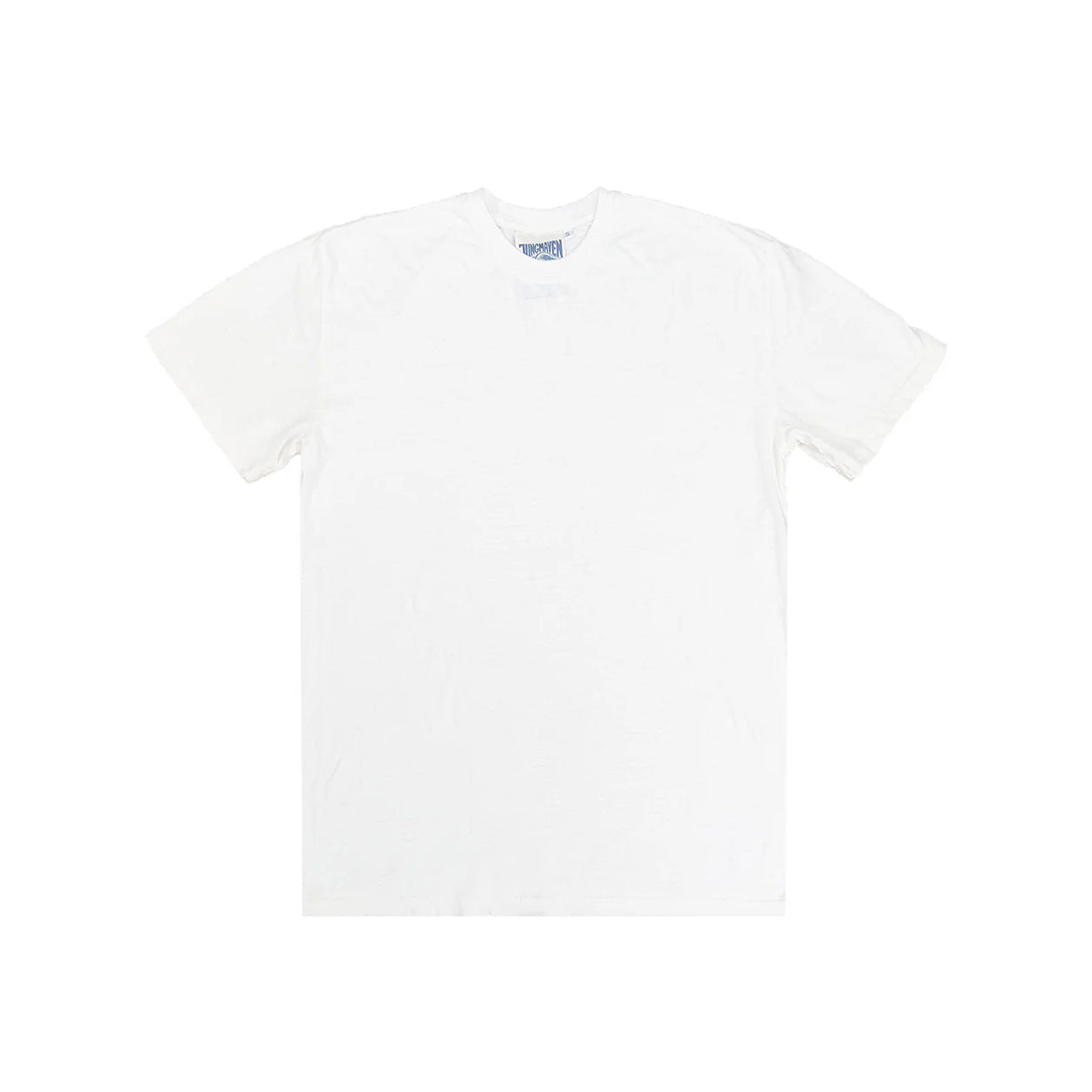 Jungmaven Original Tee 5oz in Washed White, short-sleeve, laid flat on a white background.