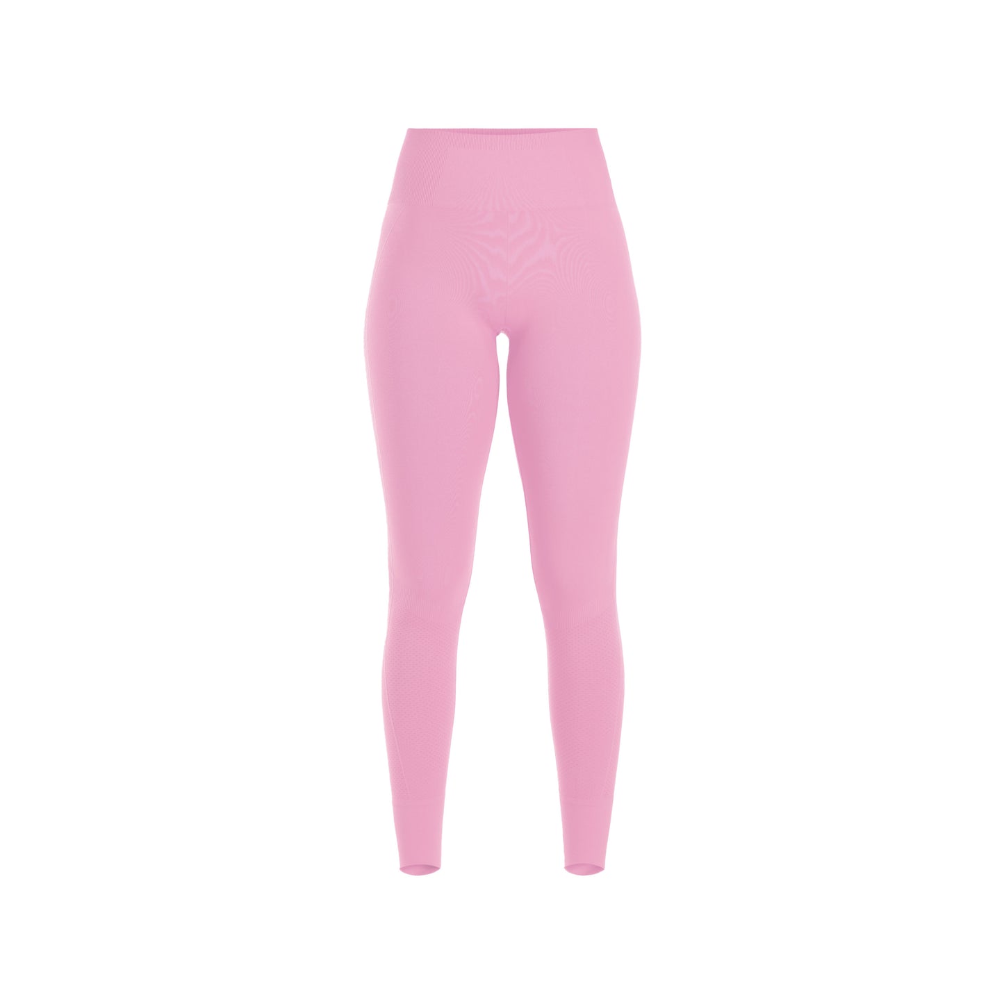 The Halfdays Sophia Legging, featuring a pink high-waisted seamless nylon design, is perfect for outdoor adventures and photographed on a white background.