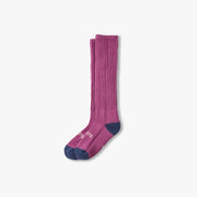 Merino Lambs Wool High Socks - Grape