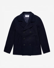 Reefers Bonded Wool Coat - Blue Marine