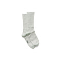 A pair of light green Silk Socks by Aiayu with reinforced toe and heel, superior breathability, and "Aiayu" text on the side of one sock.