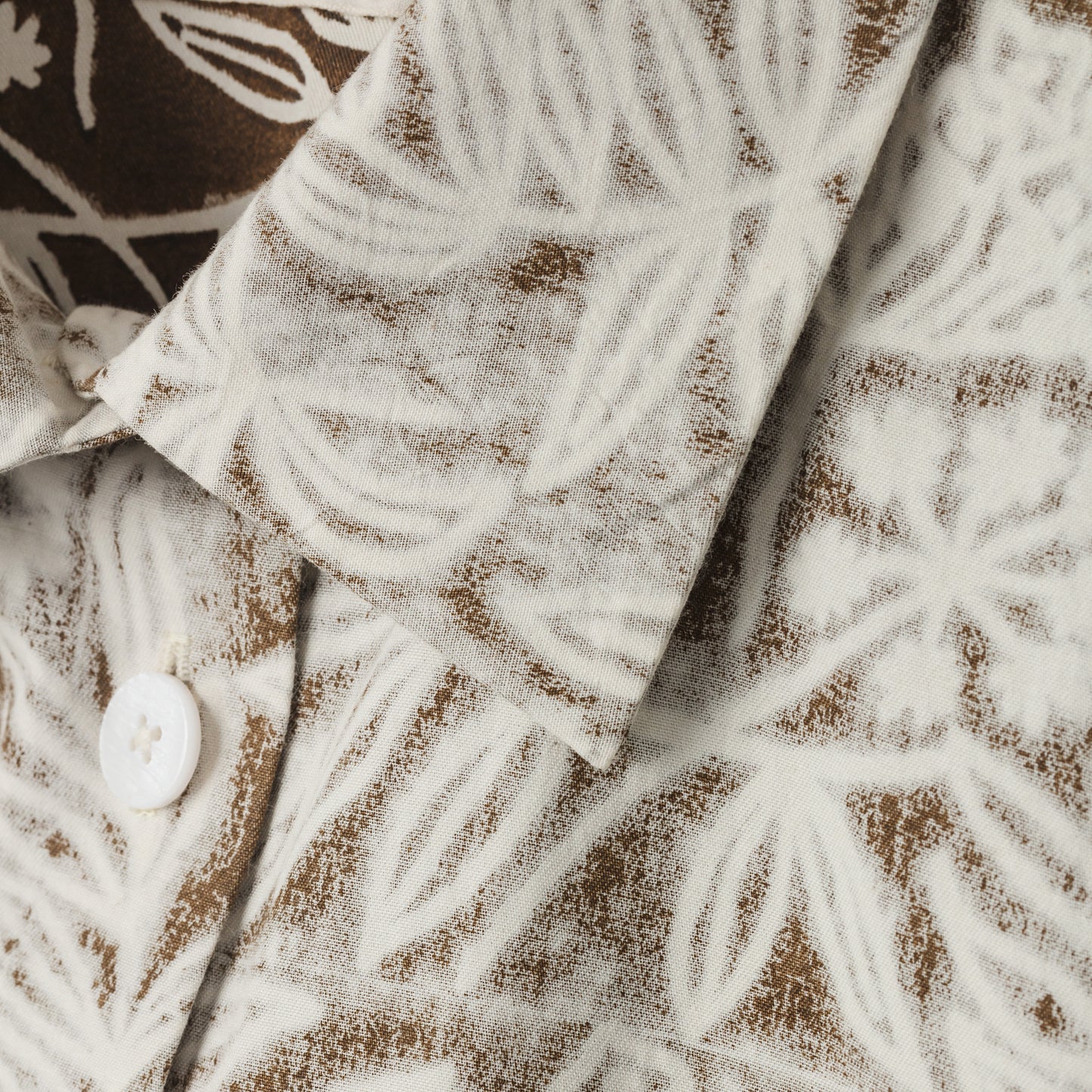Thyme Jacket, Block Print Brown Floral