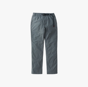 Gramicci Weather NN-Pant in Charcoal, featuring a straight-leg fit, elastic waistband, and adjustable belt, shown against a plain white background.