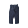 Gramicci's Loose Tapered Ridge Pants in dark blue come with a built-in belted closure, an elastic waistband, and front patch pockets for a blend of style and functionality.