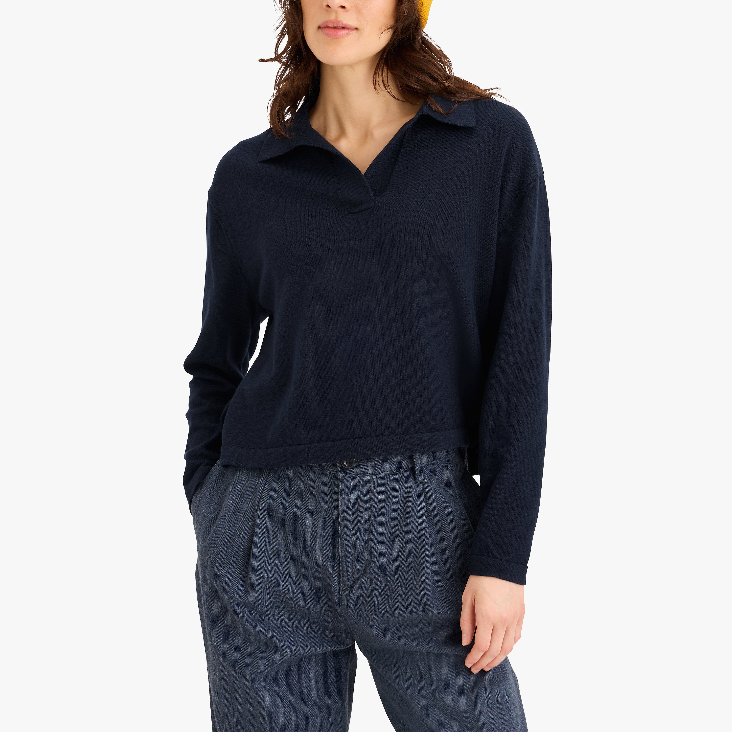Dfw Sweater Polo, Navy Blazer