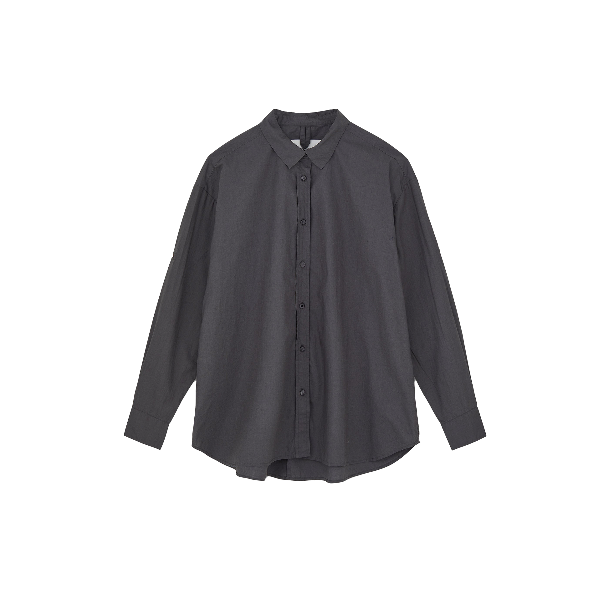 Aiayu W LS Button Down Shirt Dark Grey / XS Classic Chetna Cotton Shirt