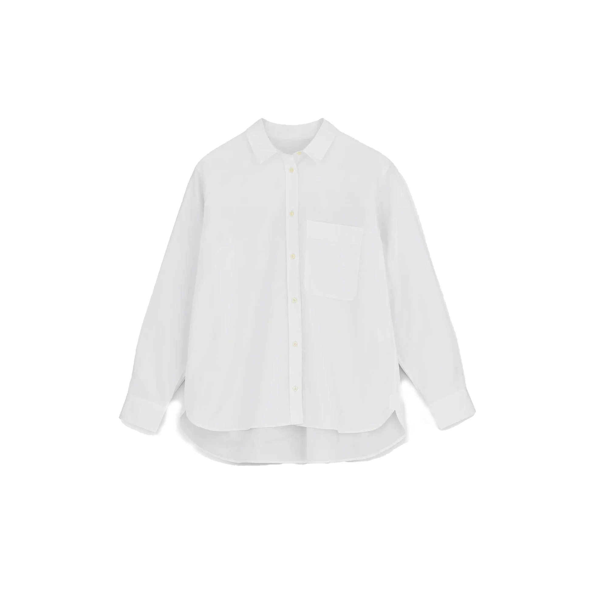 Aiayu W LS Button Down Shirt White / XS Philo Tailored Shirt