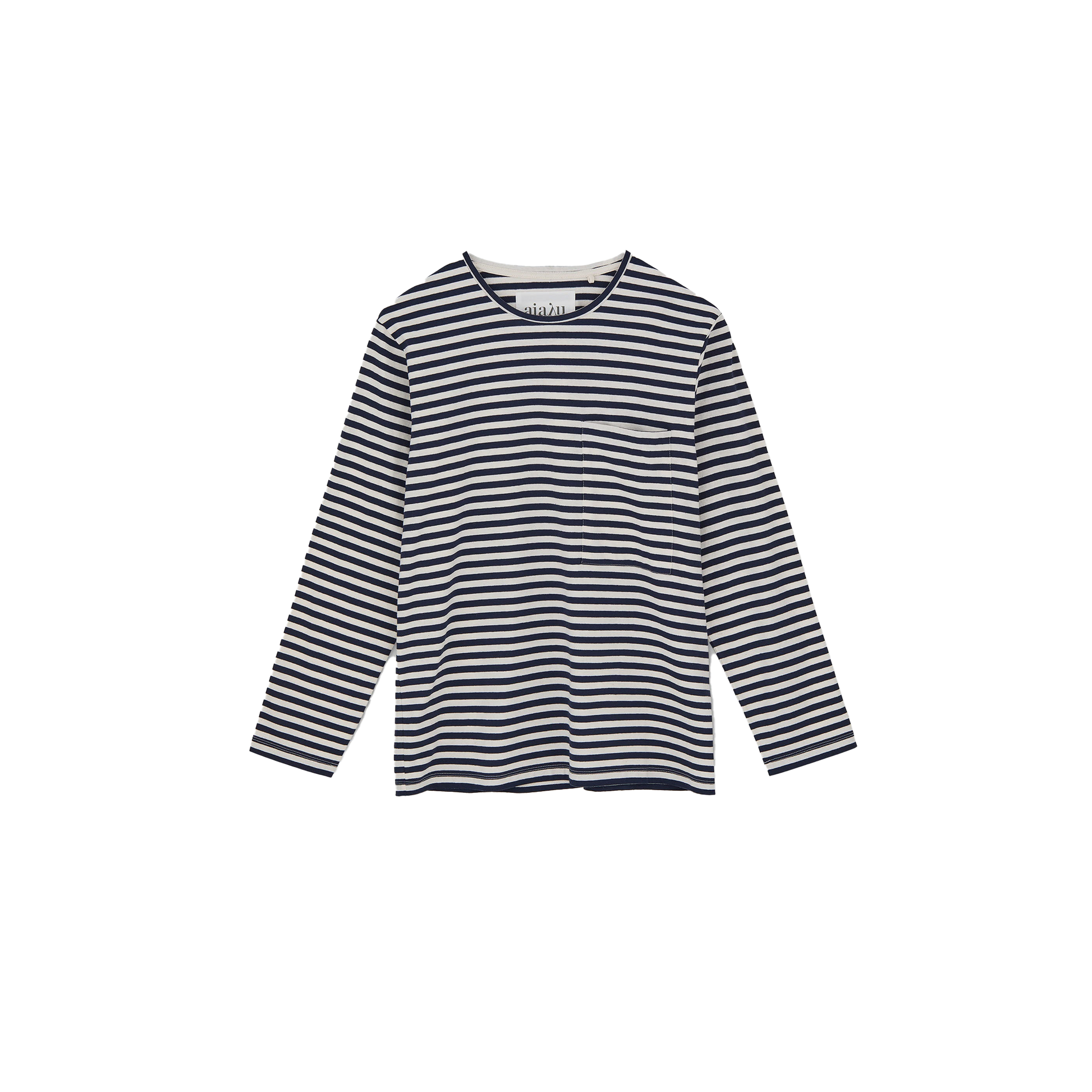 Aiayu W LS Shirt Navy Stripe / XS Circular LS
