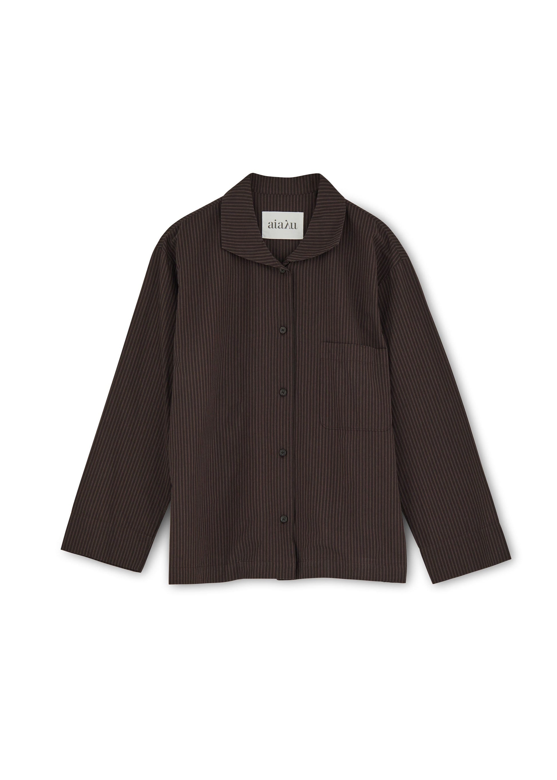 Aiayu W Pajama Brown Stripe / XS Julio Shirt Petite
