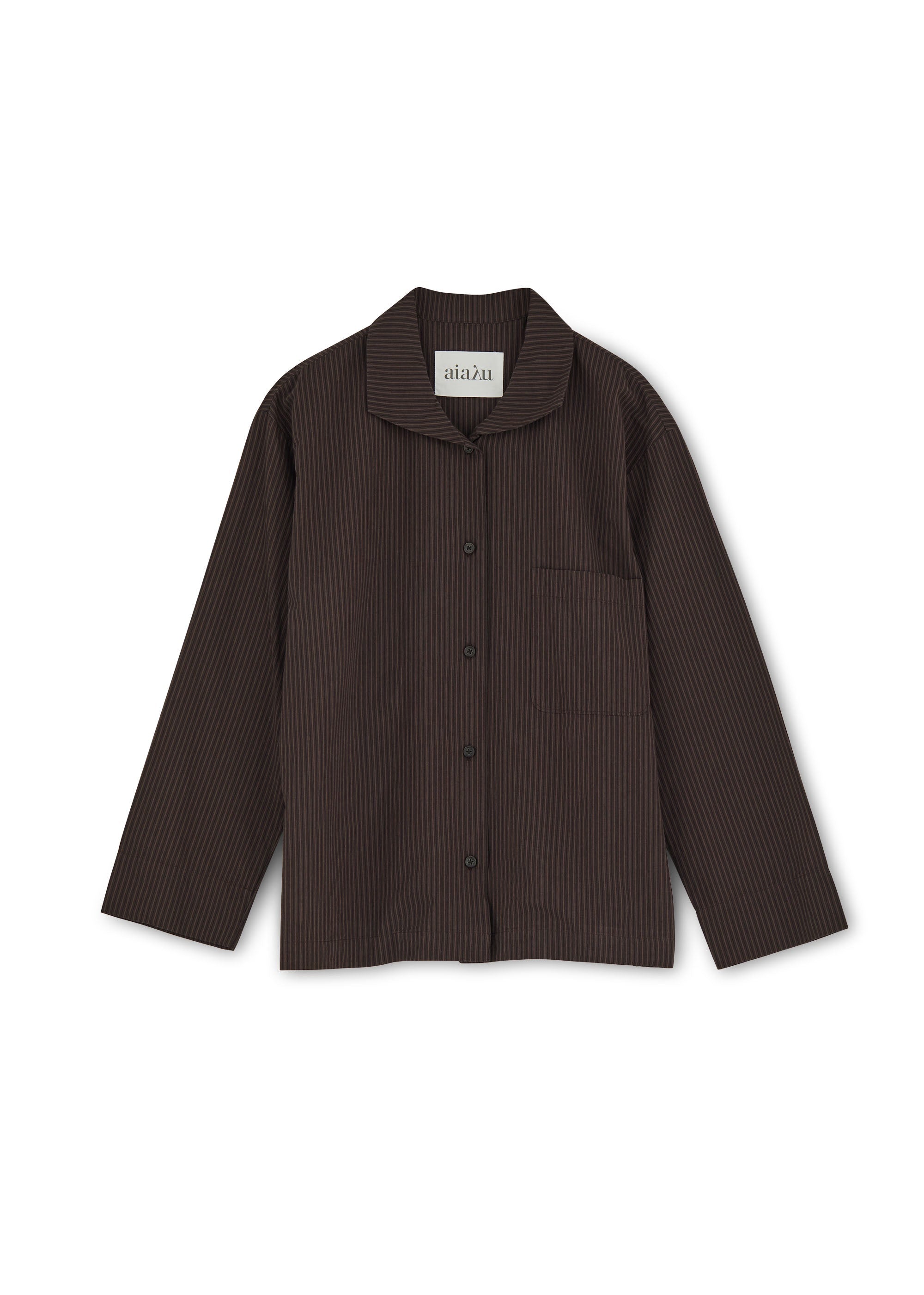 Aiayu W Pajama Brown Stripe / XS Julio Shirt Petite