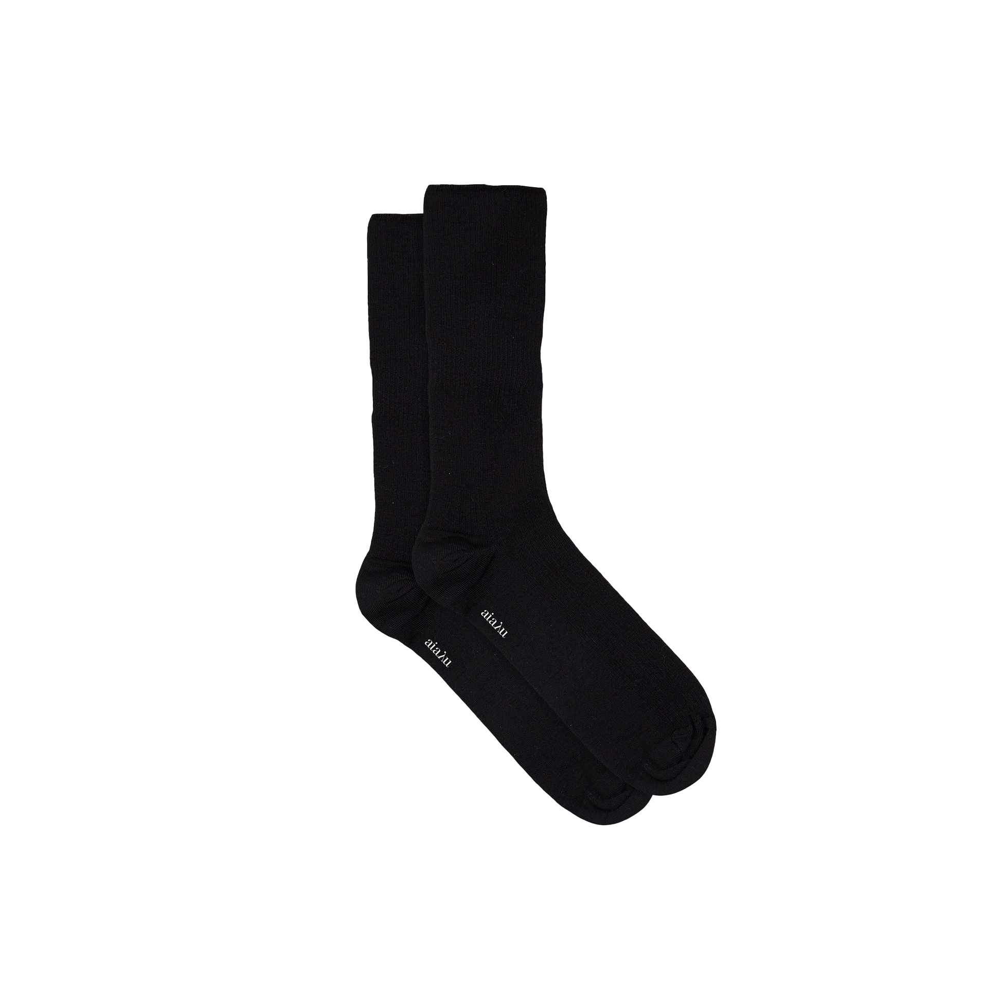 Aiayu W Socks Black / 36-38 Cotton Rib Socks